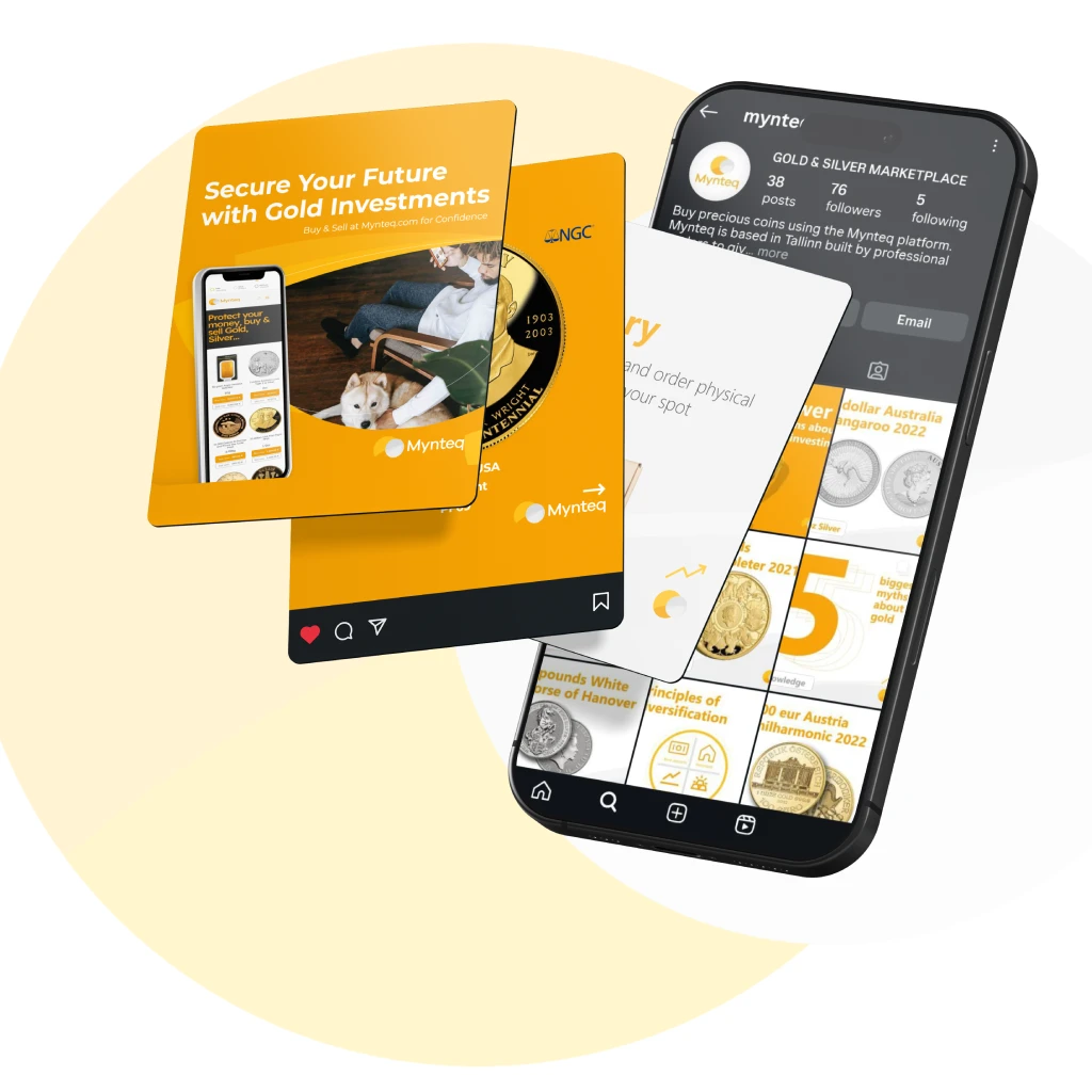 Mynteq social media design